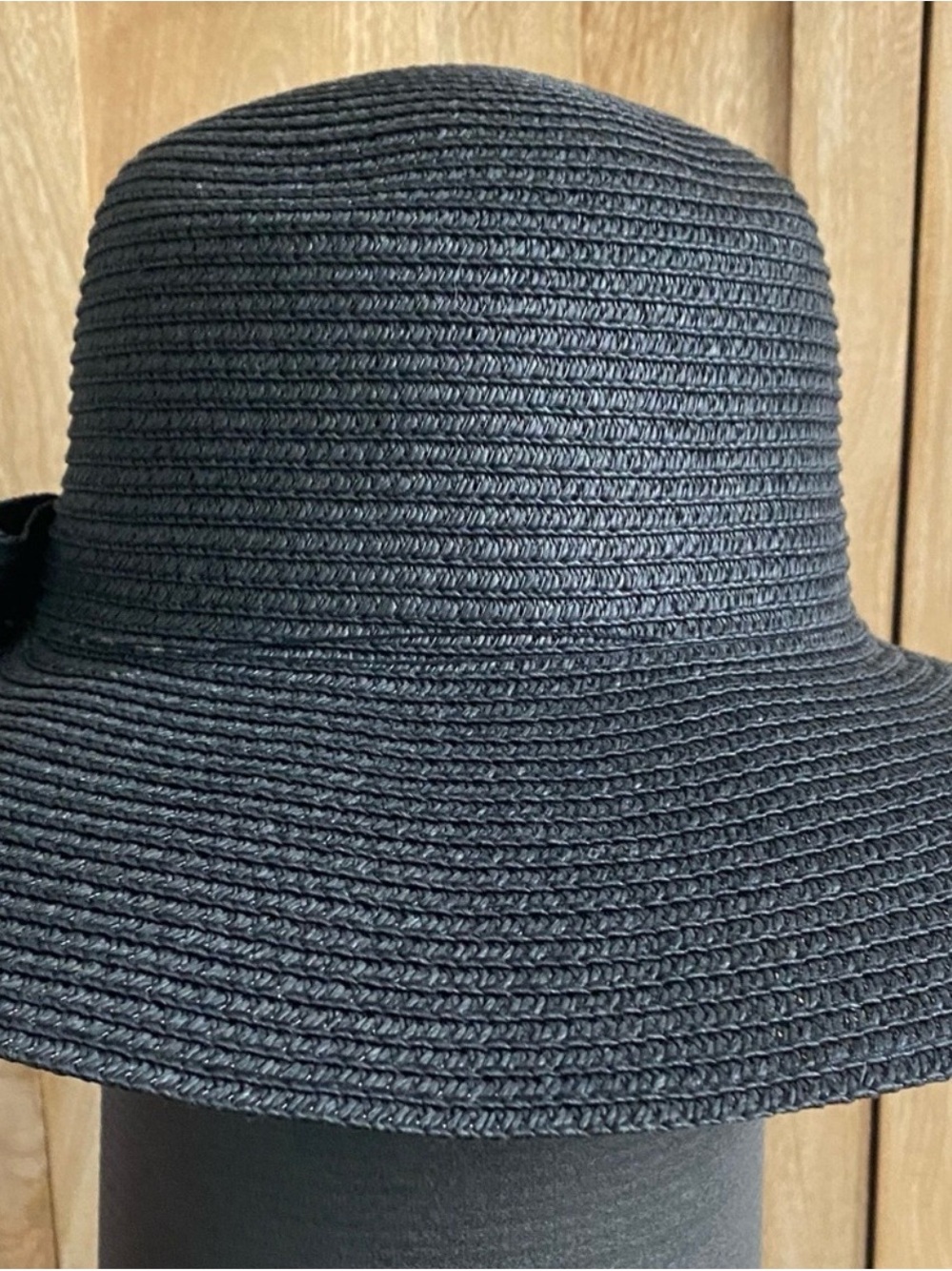 Classic Black Wide-Brim Sun Hat